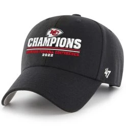 '47 Men's Black Kansas City Chiefs 2022 AFC S MVP Adjustable Hat