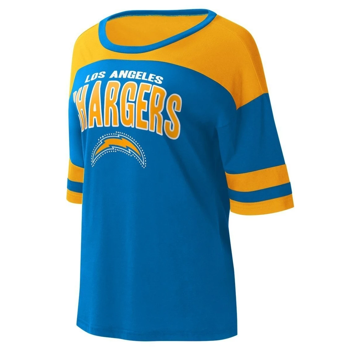 G-III 4Her By Carl Banks Women's Powder Blue/Gold Los Angeles Chargers Play The Ball T-Shirt 3 G-III 4Her By Carl Banks Women's Powder Blue/Gold Los Angeles Chargers Play The Ball T-Shirt