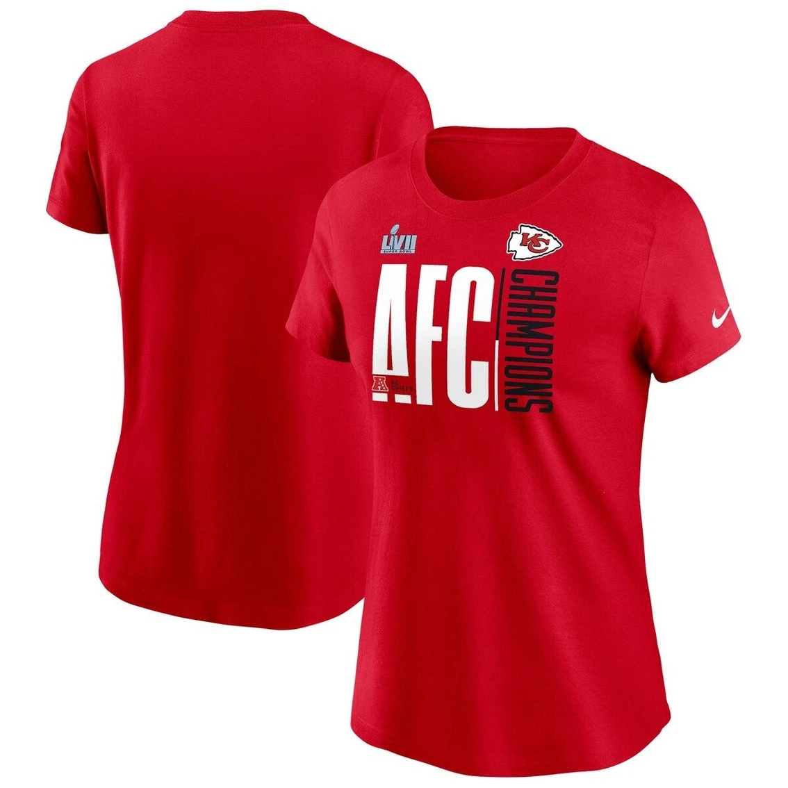 Nike Women's Red Kansas City Chiefs 2022 AFC S Iconic T-Shirt 4 Nike Women's Red Kansas City Chiefs 2022 AFC S Iconic T-Shirt - Image 2
