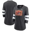 Fanatics Branded Women's Heather Charcoal Kansas City Chiefs 2022 AFC S Banner Worthy Tri-Blend 3/4-Sleeve T-Shirt