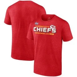 Men's Fanatics Branded Red Kansas City Chiefs Super Bowl LVII Vivid Striations T-Shirt