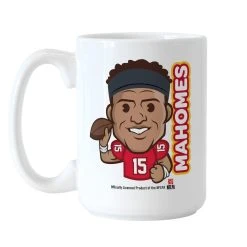 Logo Brands Patrick Mahomes Kansas City Chiefs 15oz. Player Caricature Mug