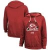 Majestic Threads Women's Threads Red Kansas City Chiefs Super Bowl LVII Extra Point Tri-Blend Pullover Hoodie