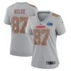 Nike Women's Travis Kelce Gray Kansas City Chiefs Super Bowl LVII Patch Atmosphere Fashion Game Jersey 1 Nike Women's Travis Kelce Gray Kansas City Chiefs Super Bowl LVII Patch Atmosphere Fashion Game Jersey -Mitchell & Ness store DSCO1160804530 1927