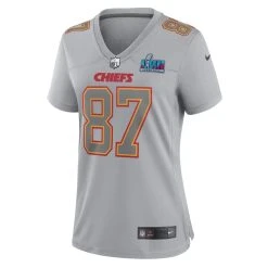 Nike Women's Travis Kelce Gray Kansas City Chiefs Super Bowl LVII Patch Atmosphere Fashion Game Jersey -Mitchell & Ness store DSCO1160804530 1927 ALT2
