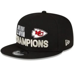 New Era Men's Black Kansas City Chiefs Super Bowl LVII S Parade 9FIFTY Snapback Hat -Mitchell & Ness store DSCO1160875132 1007 ALT3