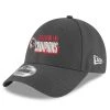 New Era Men's Graphite Kansas City Chiefs Super Bowl LVII S Slice 9FORTY Adjustable Hat