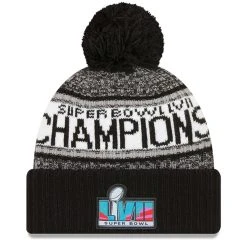 New Era Men's Heather Gray Kansas City Chiefs Super Bowl LVII S Parade Cuffed Pom Knit Hat -Mitchell & Ness store DSCO1160875140 1927 ALT2