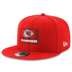 New Era Men's Red Kansas City Chiefs Super Bowl LVII S Chevron 9FIFTY Snapback Hat