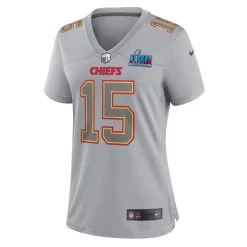 Nike Women's Patrick Mahomes Gray Kansas City Chiefs Super Bowl LVII Patch Atmosphere Fashion Game Jersey -Mitchell & Ness store DSCO1161060691 1927 ALT2