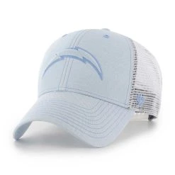 '47 Women's Light Blue/White Los Angeles Chargers Haze Clean Up Trucker Snapback Hat