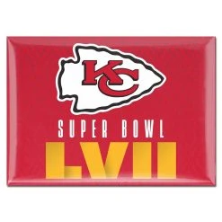 WinCraft Kansas City Chiefs Super Bowl LVII 2.5'' X 3.5'' Metal Fridge Magnet