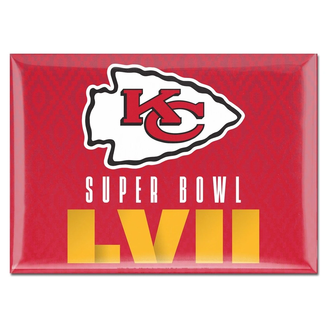 WinCraft Kansas City Chiefs Super Bowl LVII 2.5'' X 3.5'' Metal Fridge Magnet 4 WinCraft Kansas City Chiefs Super Bowl LVII 2.5'' X 3.5'' Metal Fridge Magnet - Image 2