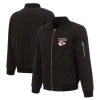JH Design Men's Black Kansas City Chiefs Super Bowl LVII S Full-Zip Nylon Bomber Jacket