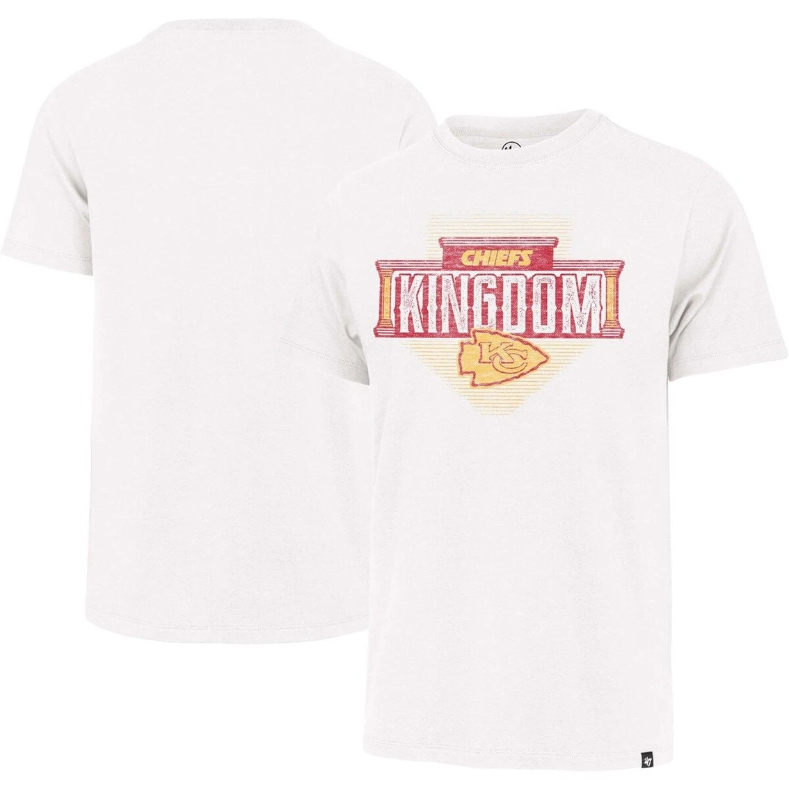 '47 Men's White Kansas City Chiefs Regional Franklin T-Shirt 4 '47 Men's White Kansas City Chiefs Regional Franklin T-Shirt - Image 2