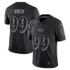 Nike Men's Odafe Oweh Black Baltimore Ravens RFLCTV Limited Jersey