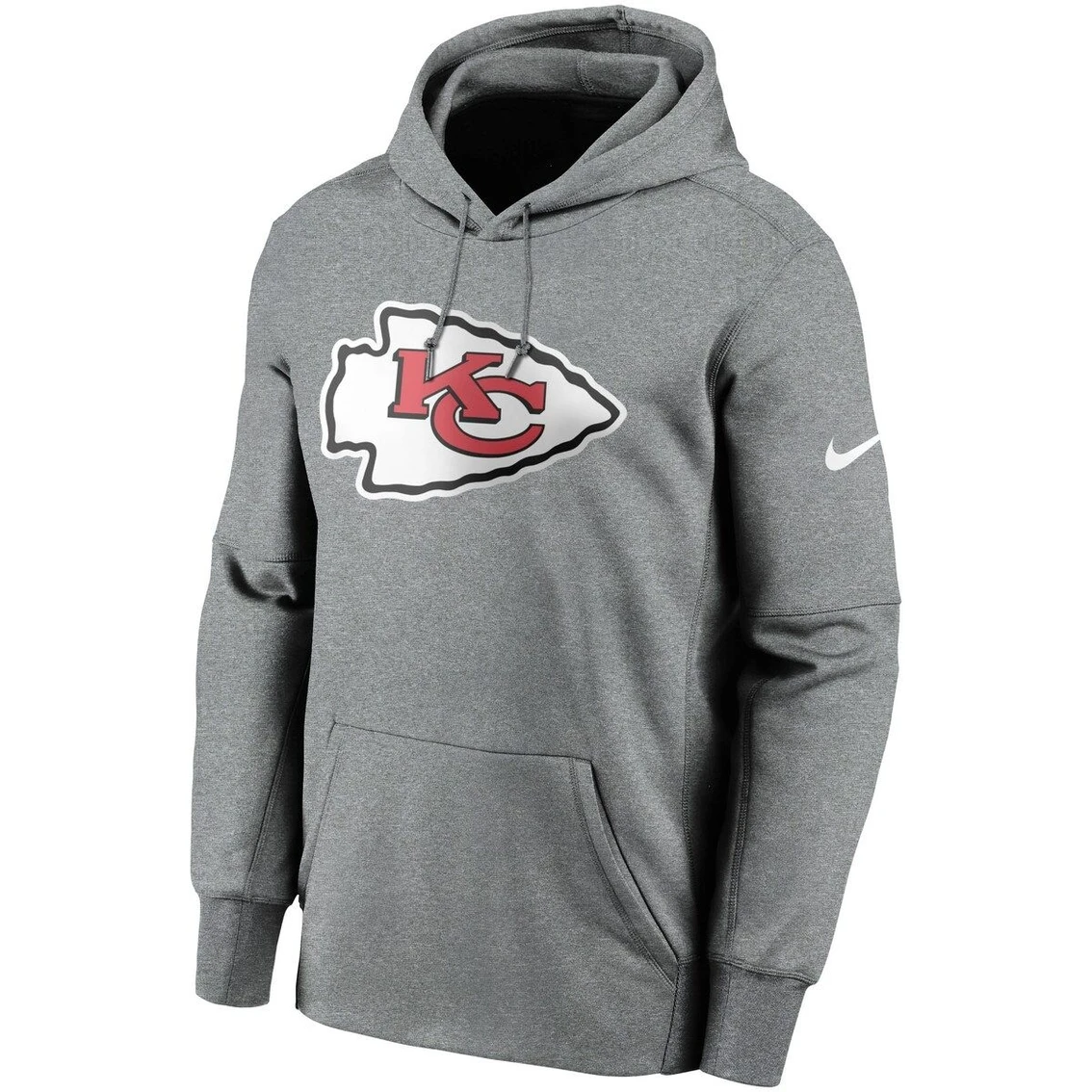 Nike Men's Charcoal Kansas City Chiefs Primary Logo Performance Pullover Hoodie 5 Nike Men's Charcoal Kansas City Chiefs Primary Logo Performance Pullover Hoodie - Image 3
