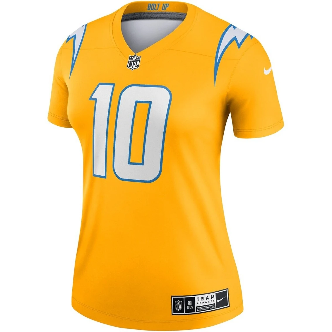 Nike Women's Justin Herbert Gold Los Angeles Chargers Inverted Legend Jersey 5 Nike Women's Justin Herbert Gold Los Angeles Chargers Inverted Legend Jersey - Image 3