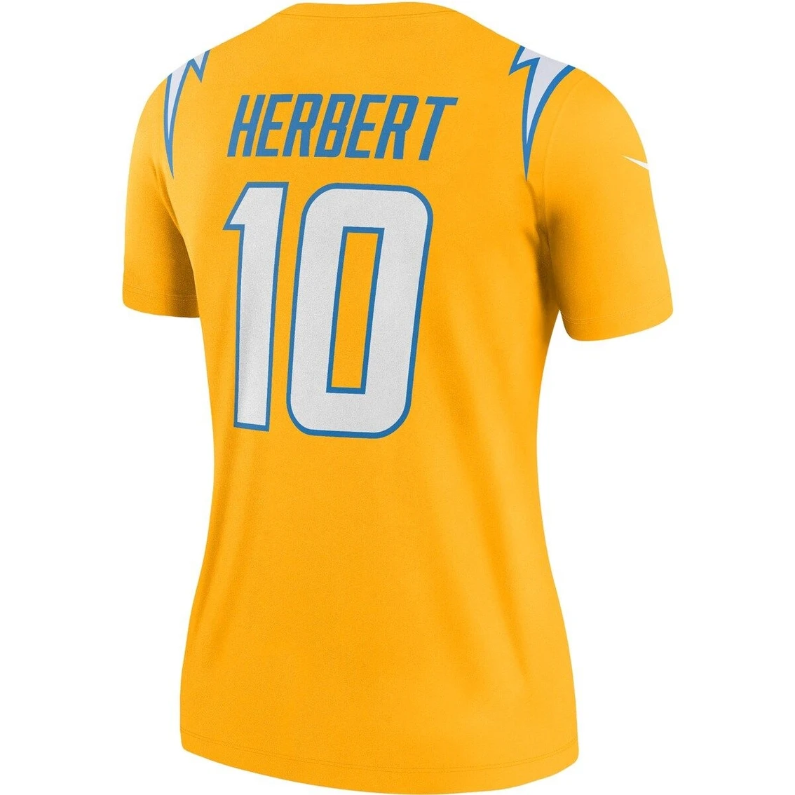 Nike Women's Justin Herbert Gold Los Angeles Chargers Inverted Legend Jersey 6 Nike Women's Justin Herbert Gold Los Angeles Chargers Inverted Legend Jersey - Image 4