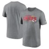 Nike Men's Heather Gray Kansas City Chiefs Legend Team Shoutout Performance T-Shirt
