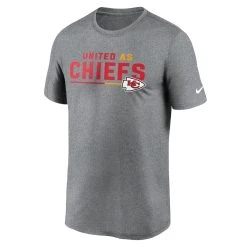 Nike Men's Heather Gray Kansas City Chiefs Legend Team Shoutout Performance T-Shirt -Mitchell & Ness store DSCO1161597495 1927 ALT2
