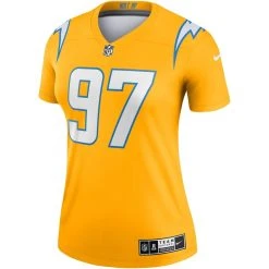 Nike Women's Joey Bosa Gold Los Angeles Chargers Inverted Legend Jersey -Mitchell & Ness store DSCO1161597512 1853 ALT2