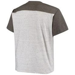 Fanatics Branded Men's Heathered Charcoal Los Angeles Chargers Big & Tall Hail Mary Color Block T-Shirt -Mitchell & Ness store DSCO1161599328 1927 ALT3