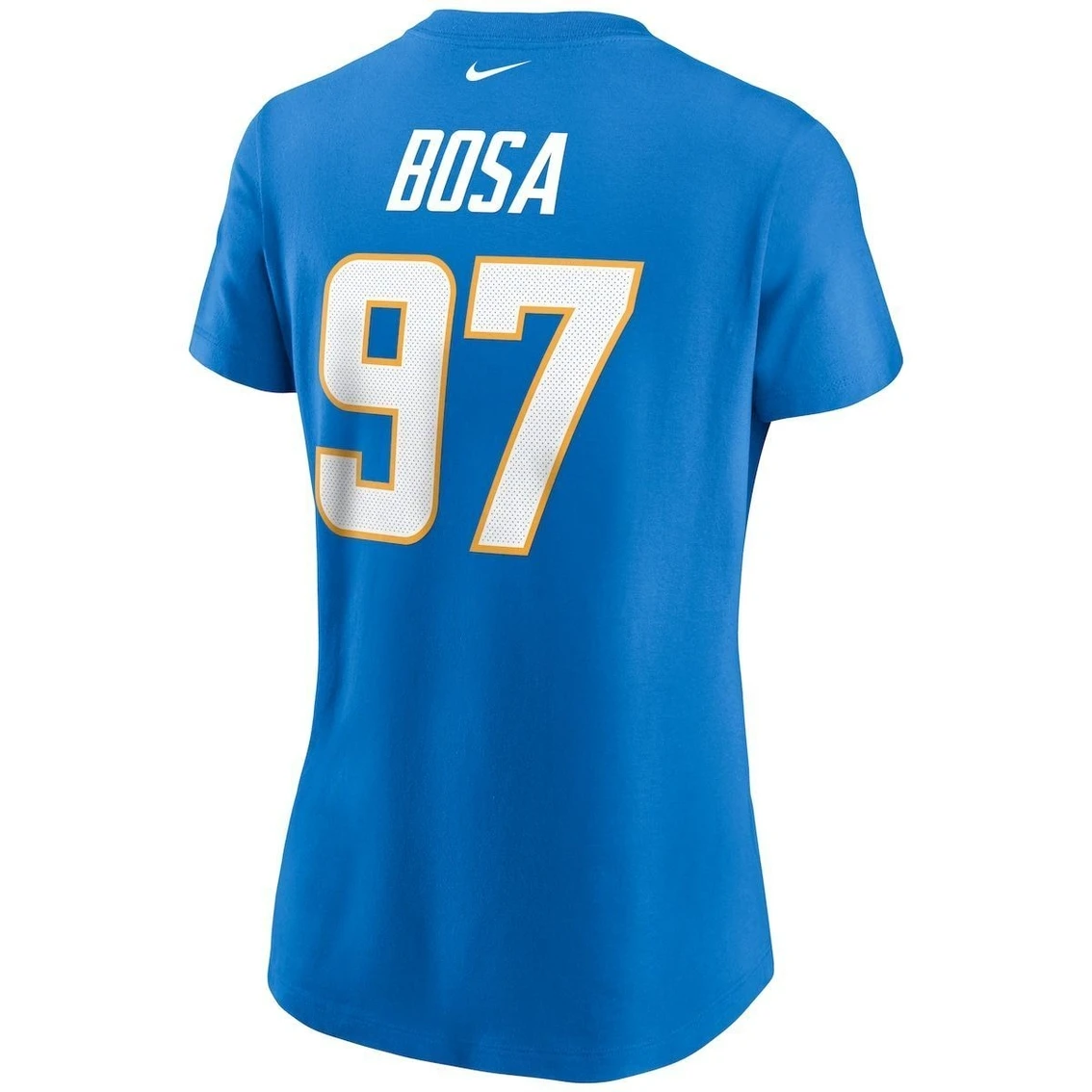 Nike Women's Joey Bosa Powder Blue Los Angeles Chargers Name & Number T-Shirt 6 Nike Women's Joey Bosa Powder Blue Los Angeles Chargers Name & Number T-Shirt - Image 4