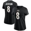 Nike Women's Lamar Jackson Black Baltimore Ravens Name & Number T-Shirt -Mitchell & Ness store DSCO1161600876 1007