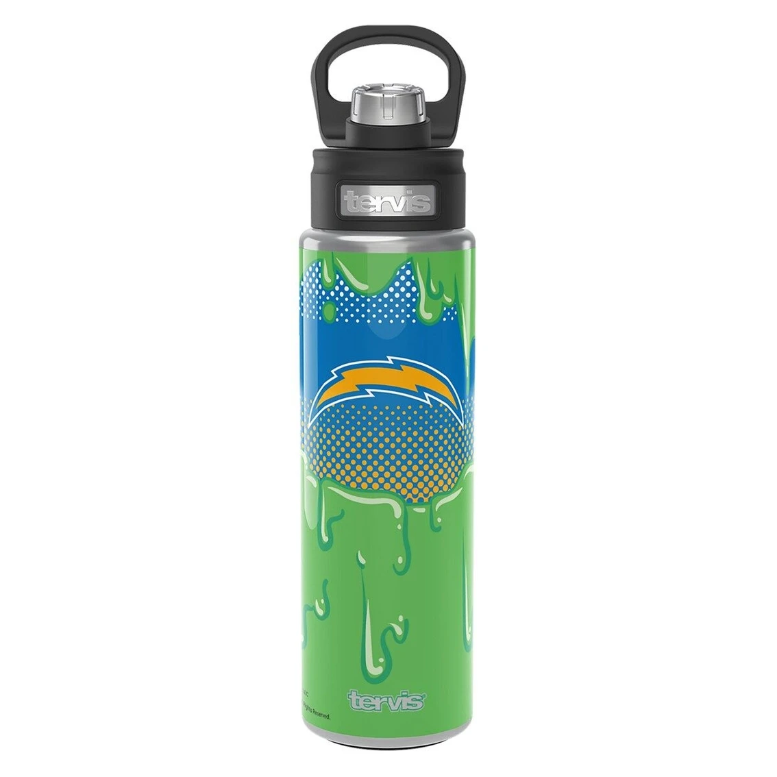 Tervis Los Angeles Chargers NFL X Nickelodeon 24oz. Slime Wide Mouth Water Bottle 3 Tervis Los Angeles Chargers NFL X Nickelodeon 24oz. Slime Wide Mouth Water Bottle