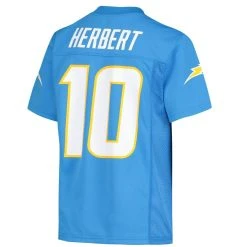 Outerstuff Youth Justin Herbert Powder Blue Los Angeles Chargers Replica Player Jersey -Mitchell & Ness store DSCO1161630581 1191 ALT3