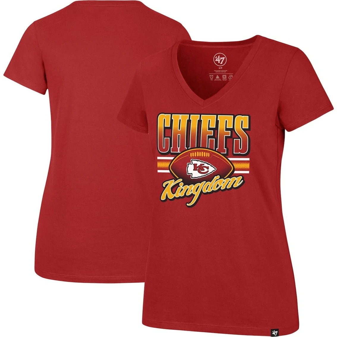 '47 Women's Red Kansas City Chiefs Team Regional Ultra Rival V-Neck T-Shirt 3 '47 Women's Red Kansas City Chiefs Team Regional Ultra Rival V-Neck T-Shirt