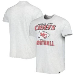 '47 Men's Heathered Gray Kansas City Chiefs Brand Dozer Franklin T-Shirt