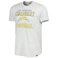 '47 Men's Heathered Gray Los Angeles Chargers Brand Dozer Franklin T-Shirt -Mitchell & Ness store DSCO1161639079 1927 ALT2