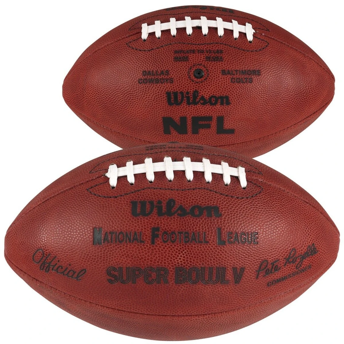 Wilson Super Bowl V Wilson Official Game Football 3 Wilson Super Bowl V Wilson Official Game Football - Image 2