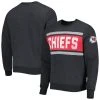'47 Men's Heathered Black Kansas City Chiefs Bypass Tribeca Pullover Sweatshirt -Mitchell & Ness store DSCO1161640734 1007