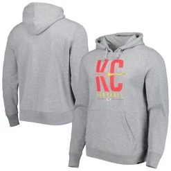 '47 Men's Gray Kansas City Chiefs Regional Headline Pullover Hoodie